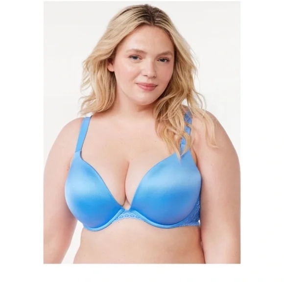 JoySpun Lace Trim Plunge Bra NWT Size 44DDD - Picture 3 of 6